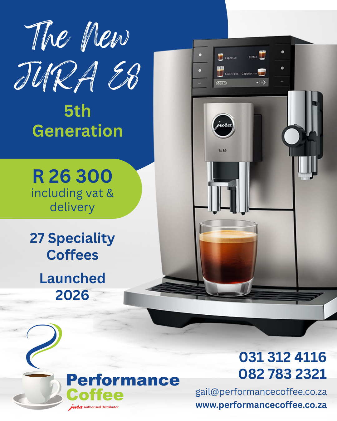 Performance Coffee | New Jura E8 Promotion