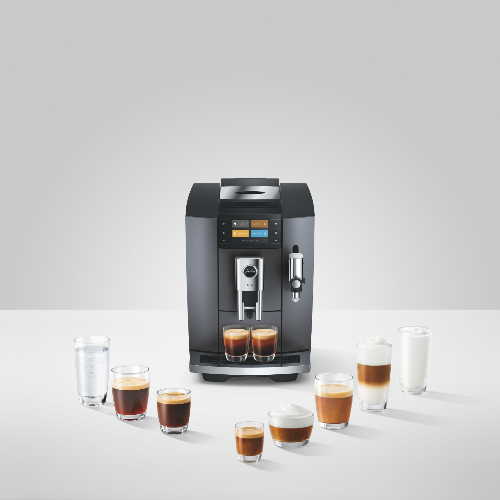 Jura E10 | Hot and Cold brewed Bean to cup Coffee Maker | Hot and Cold