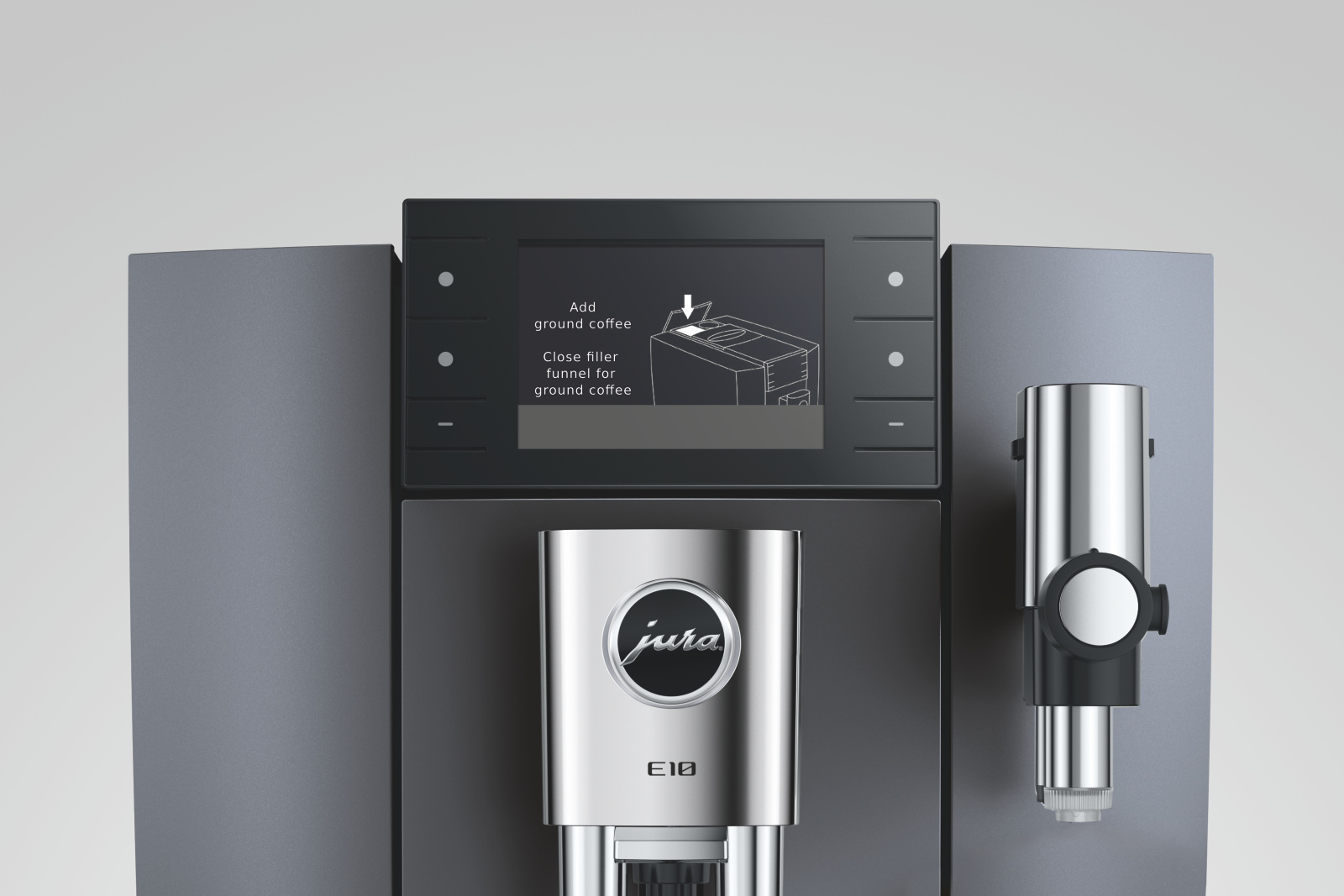Jura E10 | Hot and Cold brewed Bean to cup Coffee Maker | Hot and Cold | Screen Features