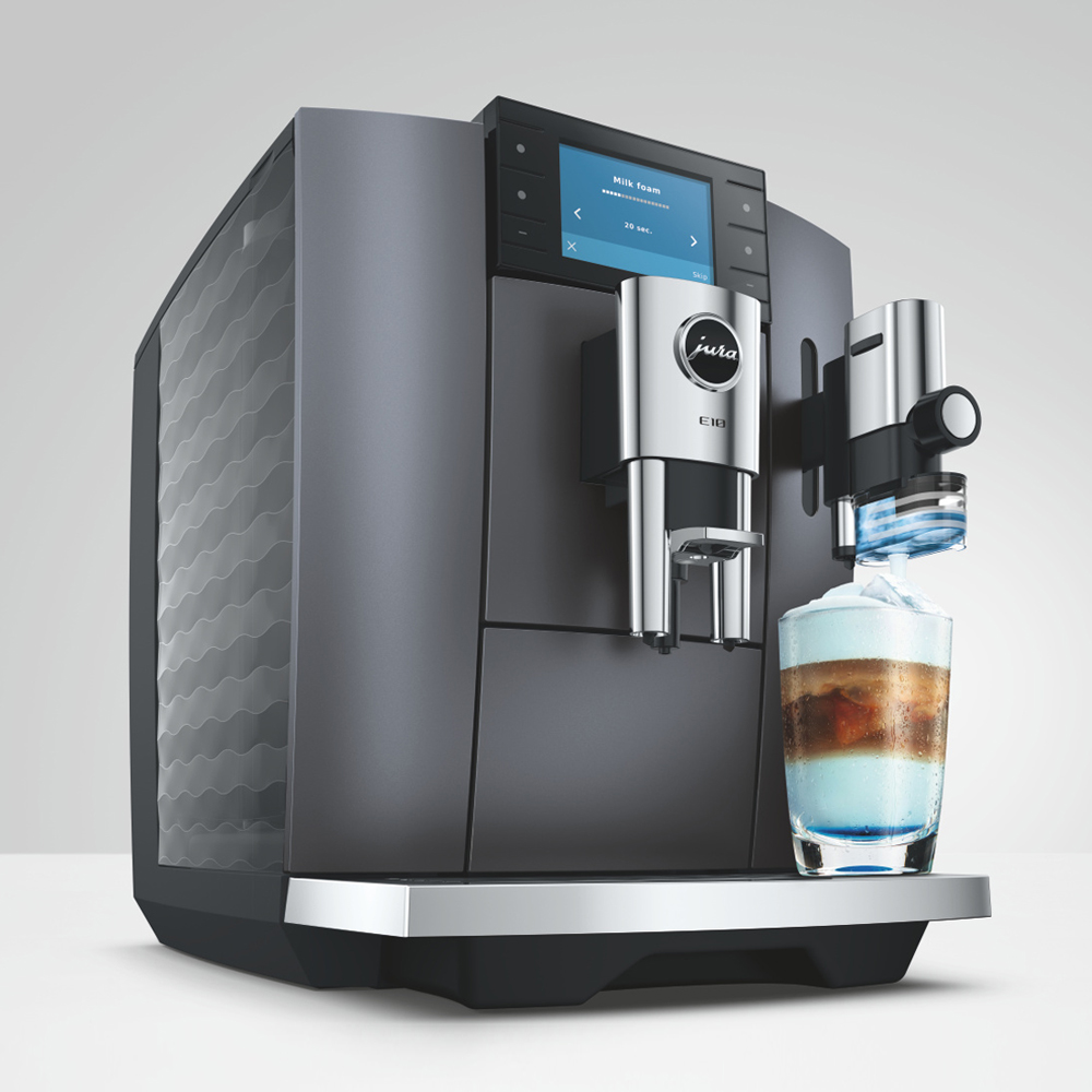 Jura E10 | Hot and Cold brewed Bean to cup Coffee Maker | Hot and Cold | Screen Features
